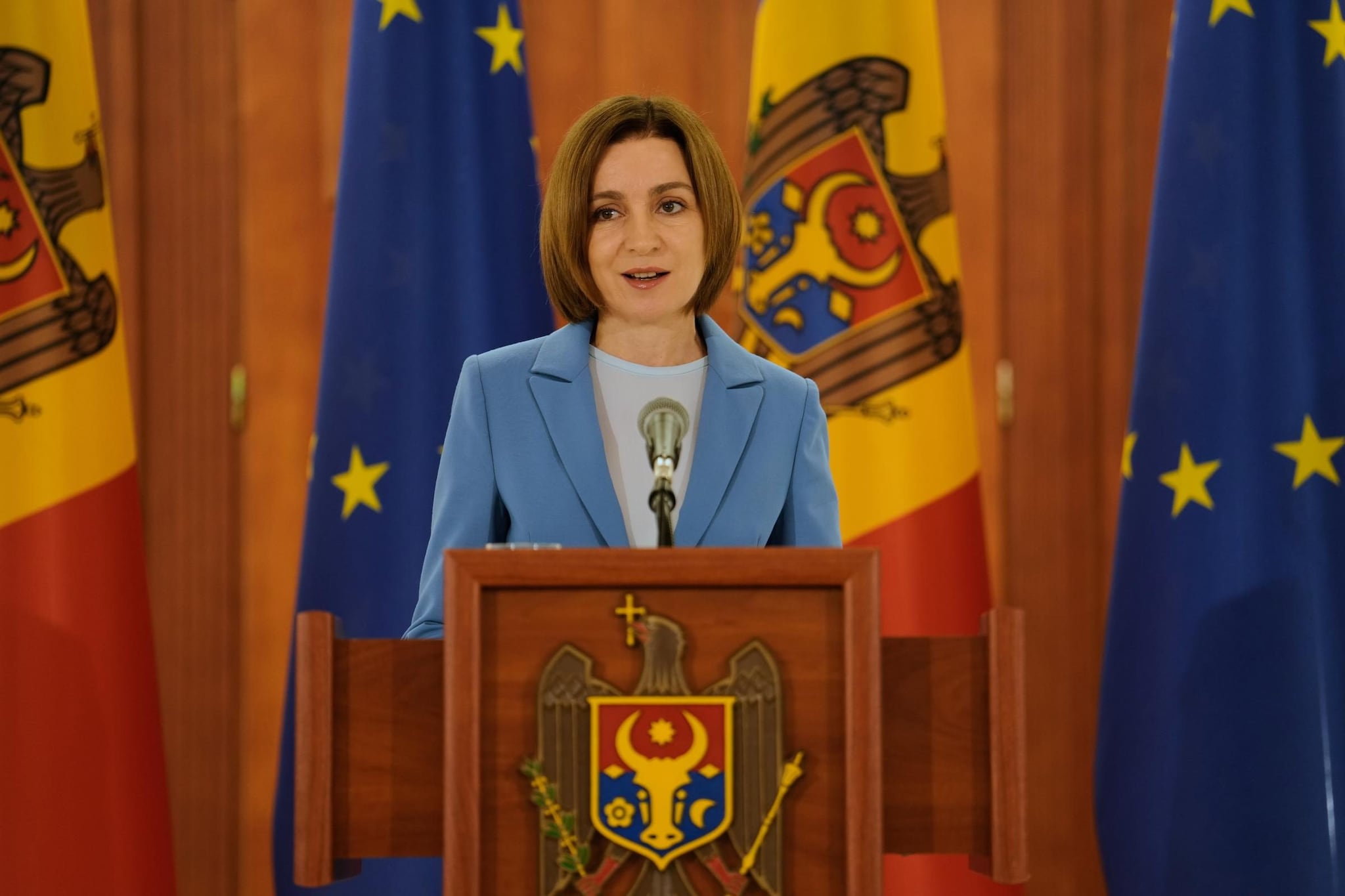 La presidente moldava Maia Sandu.