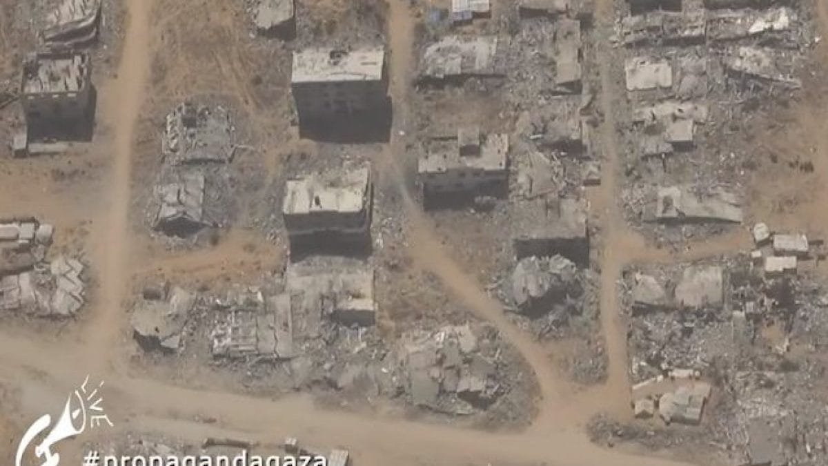 Un frame dal reportage da Gaza di Propaganda Live
