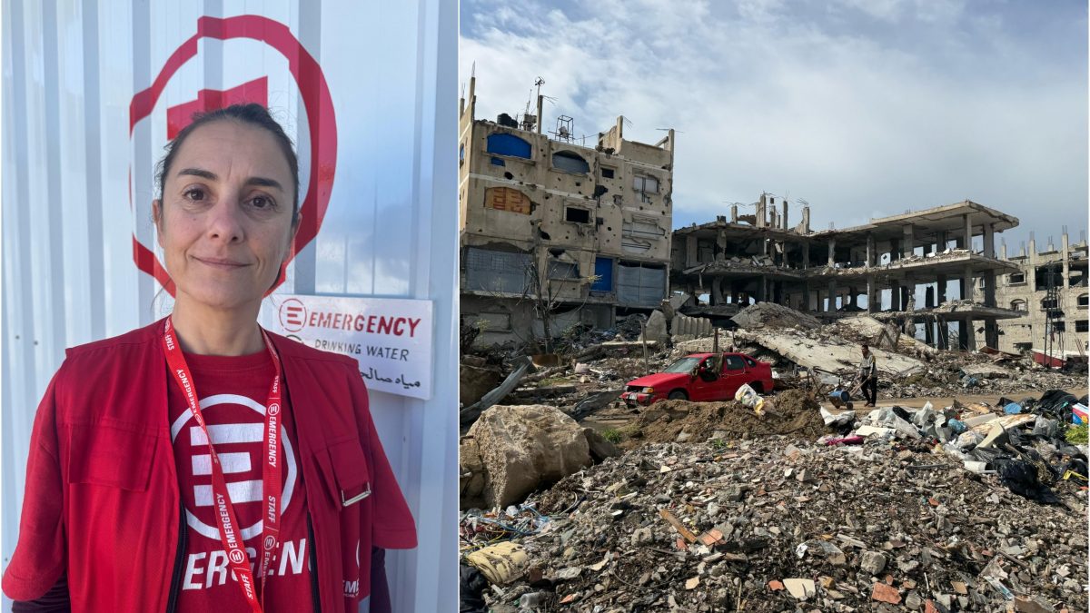 A sinistra, la dottoressa Raffaela Baiocchi, di Emergency.