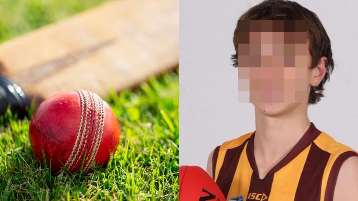 La mazza e la palla da cricket (immagine di repertorio); il 17enne Ben A.