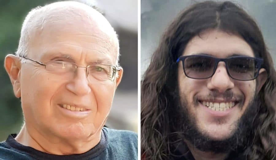 Amiram Cooper e Sahar Baruch, 85 e 25 anni.