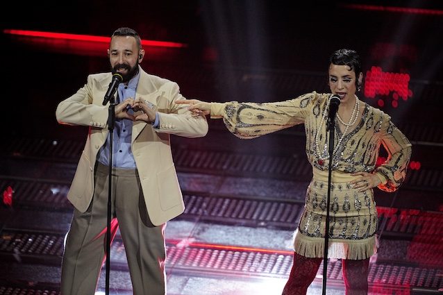 Coma Cose a Sanremo 2025 – ph Marco Alpozzi:LaPresse
