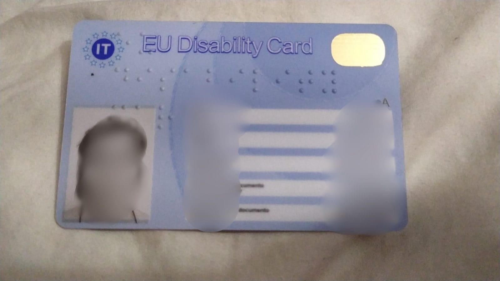 La copia della disabilty Card