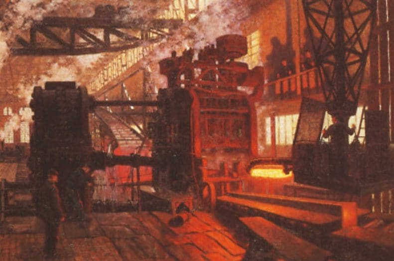 Il dipinto Eisenwalzwerk