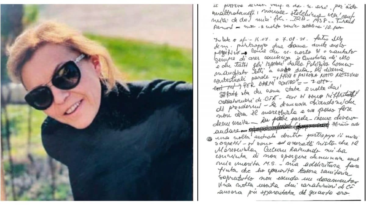 Gabriela Trandafir e la lettera trovata nel cassetto della Caserma di Castelfranco Emilia