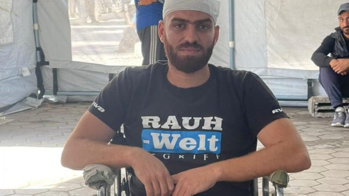 Mohamed Alamarin è rimasto ferito in un bombardamento israeliano di una settimana fa