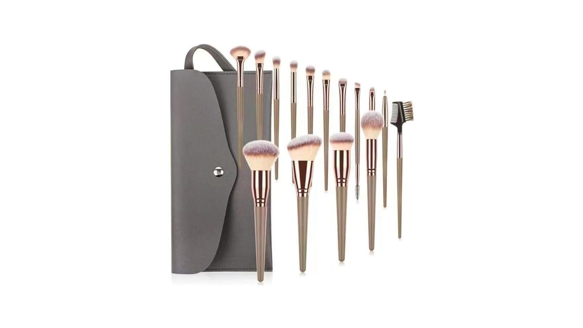 Set di 10 pennelli da trucco