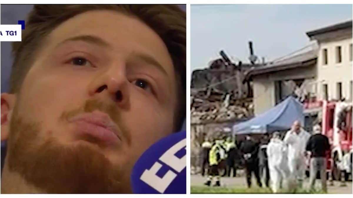 Domenico Martella sopravvissuto all’esplosione di Castel d’Azzano