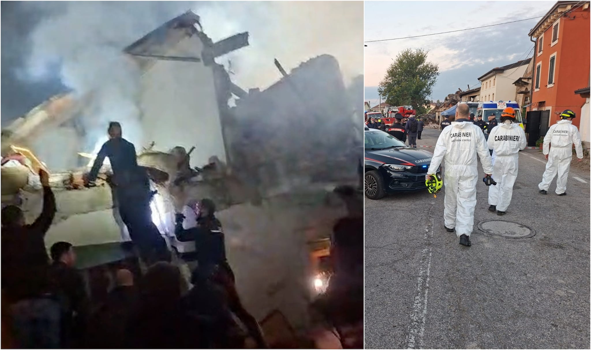 Esplosione durante lo sgombero di un casolare a Castel D'Azzano, morti 3 carabinieri: fermati 3 fratelli