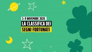 Oroscopo, la classifica dei segni più fortunati dal 3 al 9 novembre 2025: passione per Bilancia e Sagittario