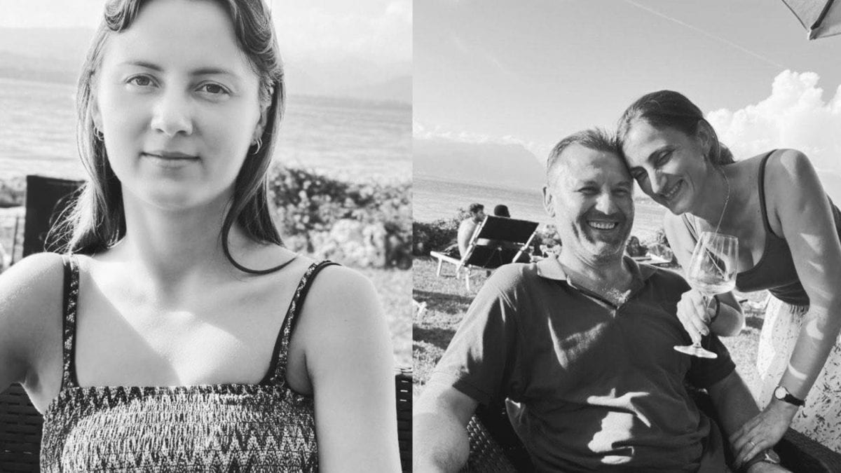 Nicolae Balanuta, la moglie Elena (a destra) e la figlia Alina (a sinistra).