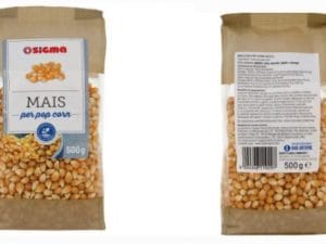 Supermercati Sigma richiamano mais per popcorn per sospetta presenza di alcaloidi: l&#8217;avviso