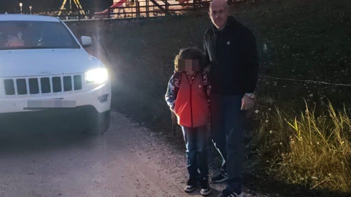 Martin accanto a suo padre Alessandro
