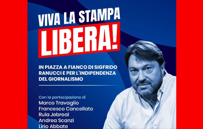 Attentato a Ranucci, domani la manifestazione a Roma "Viva la stampa libera" a sostegno del giornalista