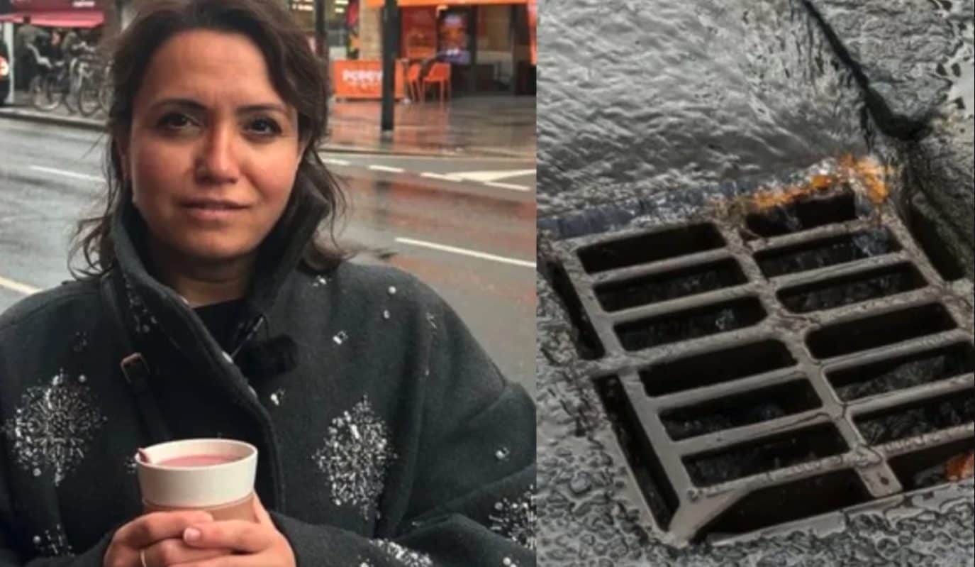 Getta caffè nel tombino per non rovesciarlo sul bus a Londra, fermata da 3 agenti e multata per inquinamento