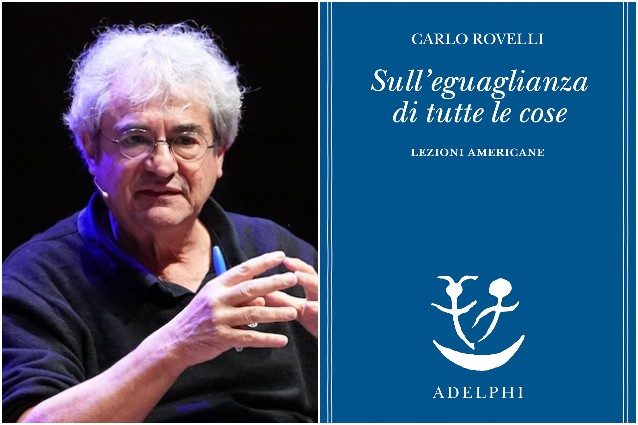 Carlo Rovelli e la copertina del suo ultimo libro