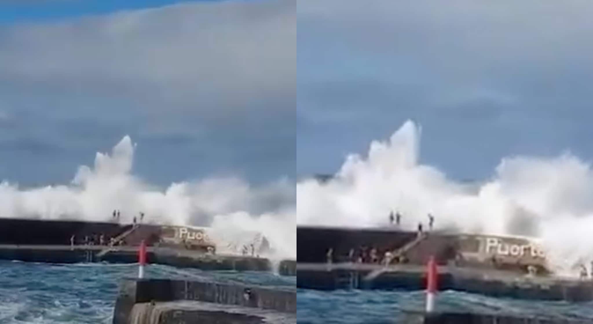 Il video delle onde giganti che si abbattono sull’isola di Tenerife: il maremoto provoca 3 morti e 15 feriti