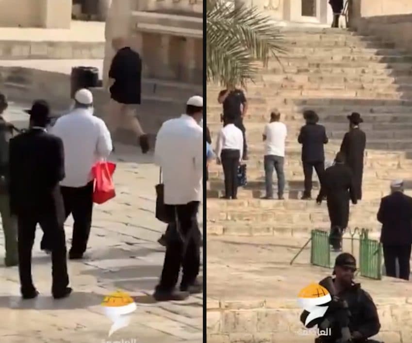 La provocazione dei coloni israeliani a Gerusalemme: in 465 fanno irruzione nella moschea di Al-Aqsa