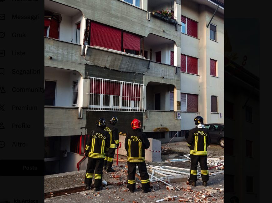 Boato ed esplosione all'alba in una palazzina a Rivarolo Canavese: feriti marito e moglie, grave la donna