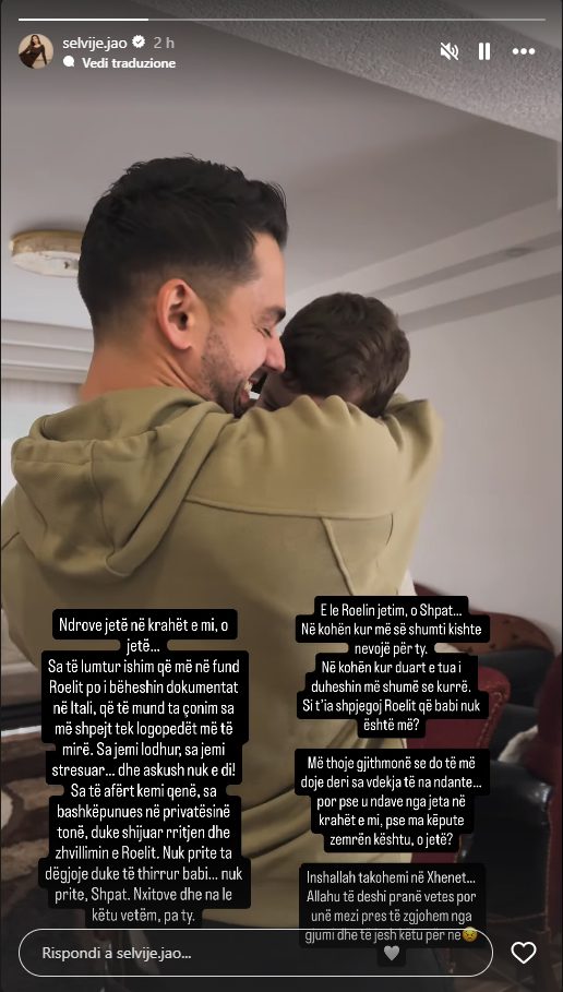 Storia Instagram Selvije Jao