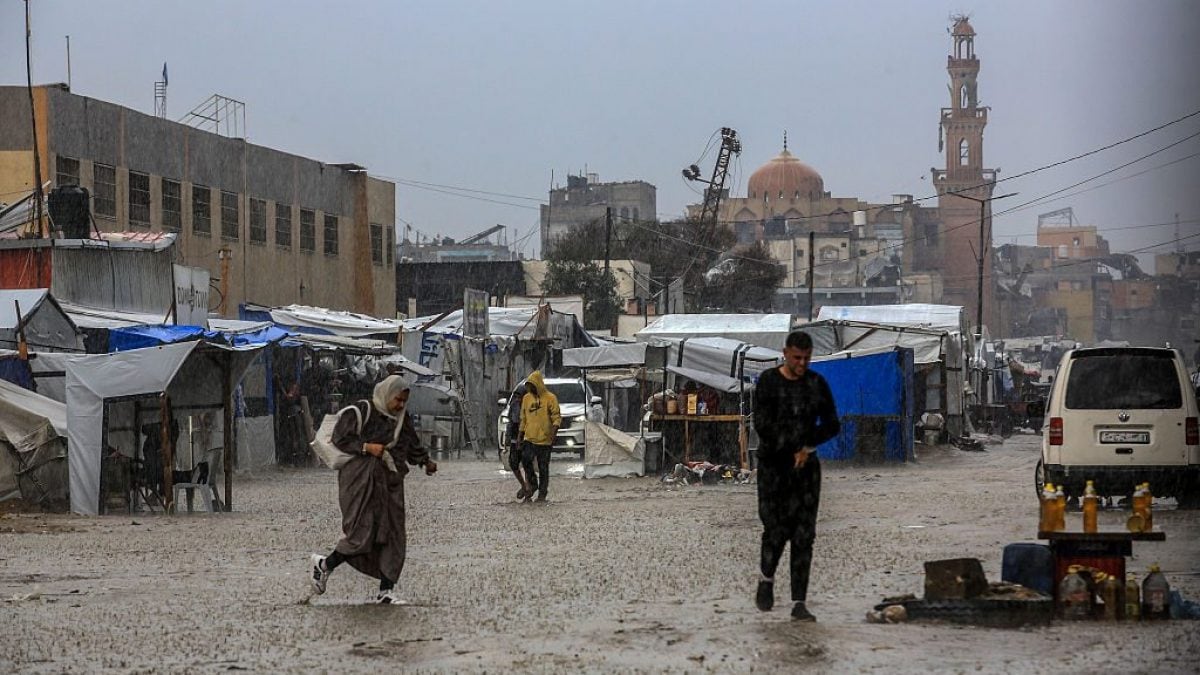 Alluvione a Khan Younis. 