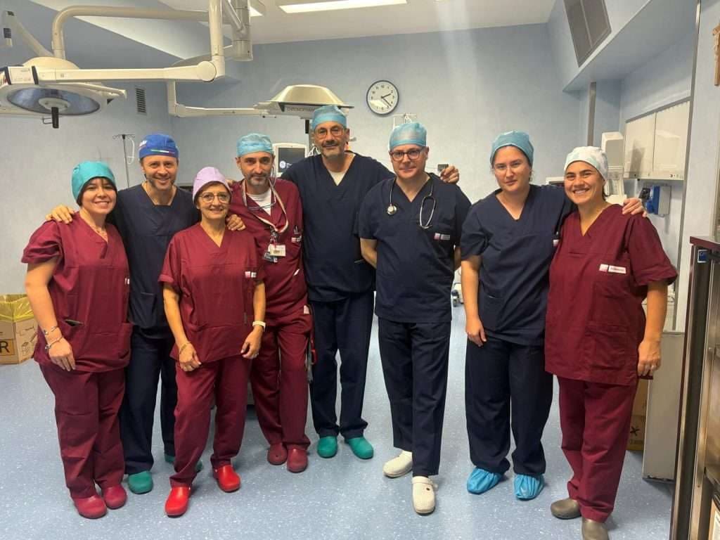 L’equipe medico chirurgica dell’ospedale “Umberto I” di Corato