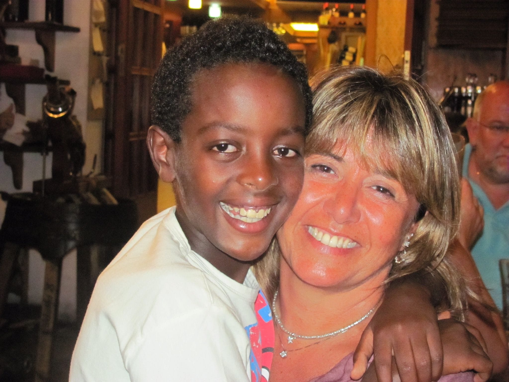 Gabriele e sua mamma Laura.