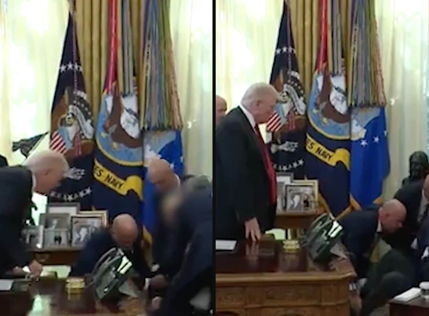 Panico alla Casa Bianca, uomo sviene davanti a Trump durante conferenza stampa sui farmaci