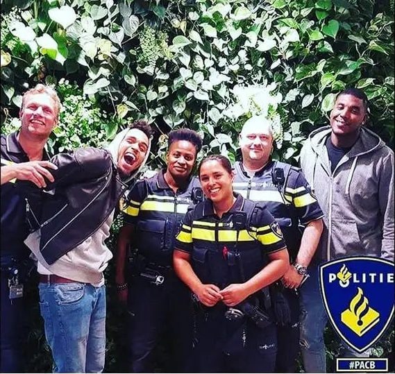 Arresto Chris Brown, foto della polizia di Amsterdam