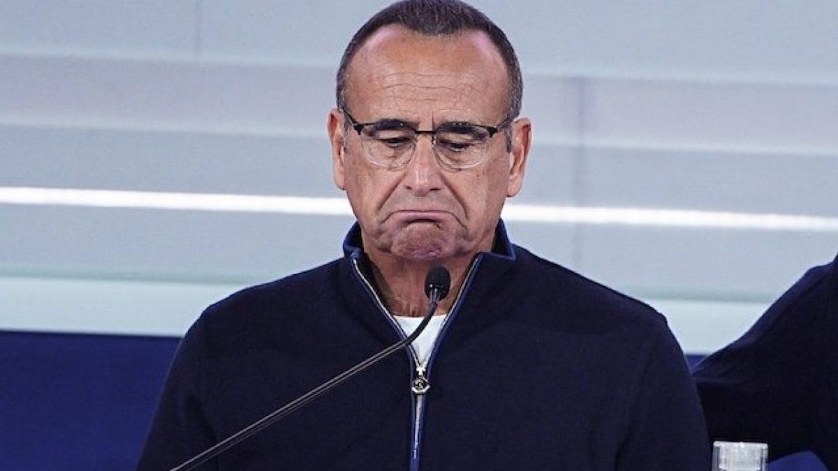 Carlo Conti a Sanremo 2025 – ph Marco Alpozzi:LaPresse