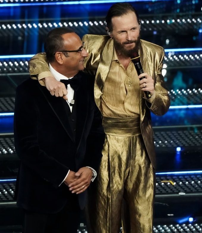 Jovanotti e Carlo Conti a Sanremo