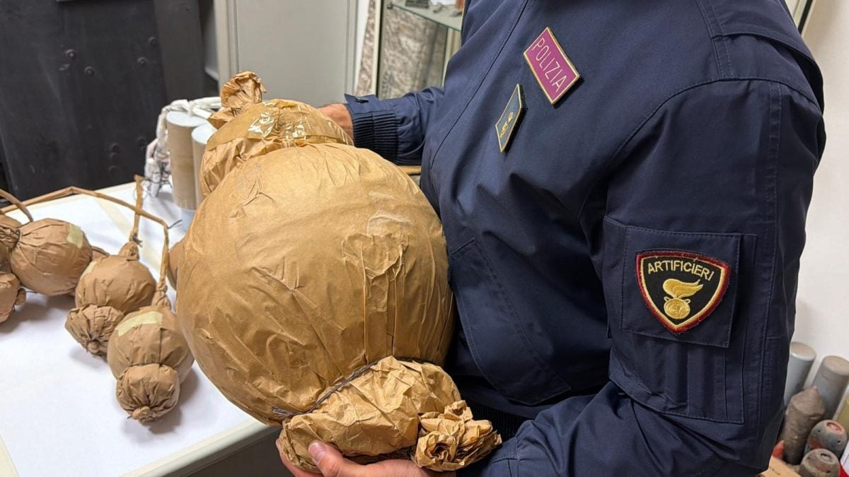 La bomba record da 11,4 kg sequestrata a Catania