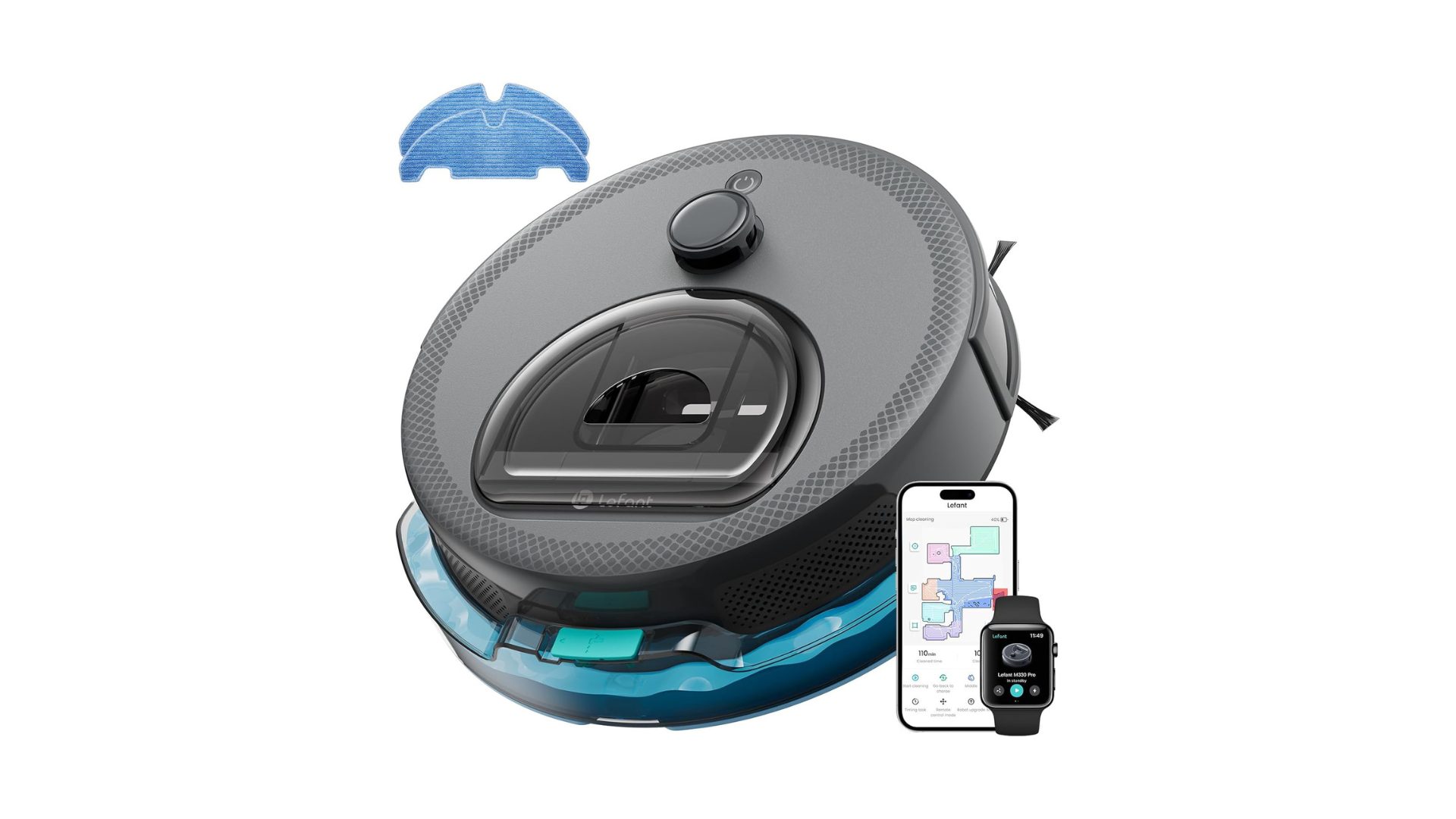 LEFANT M330Pro Robot Aspirapolvere Lavapavimenti