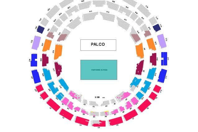 La piantina per il concerto di Roma di Annalisa