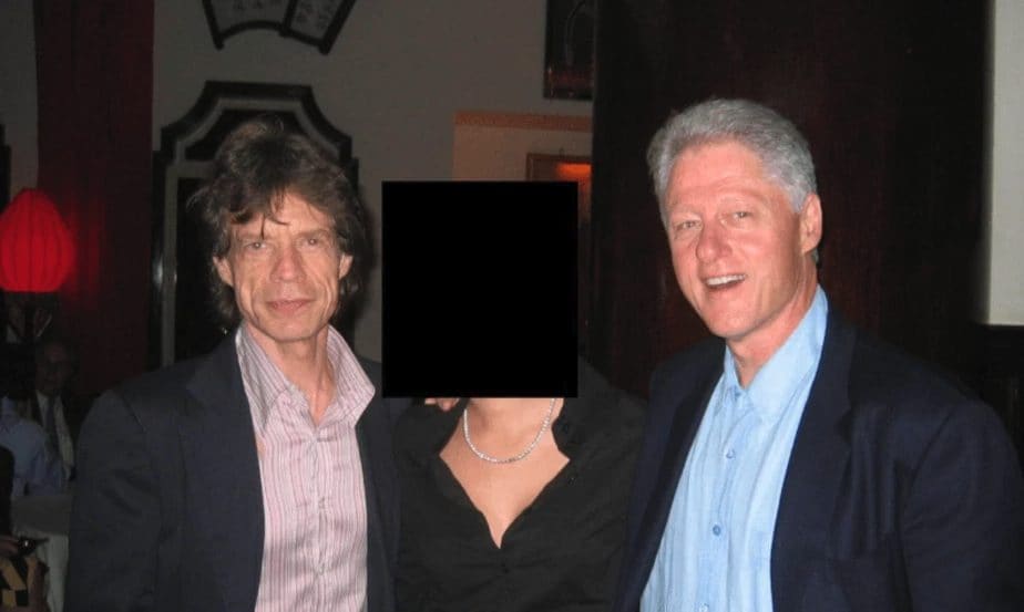 Mick Jagger e Bill Clinton