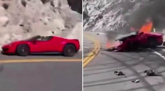 L'uscita dalla galleria, lo schianto e l'incendio della Ferrari: il video della morte di Vince Zampella