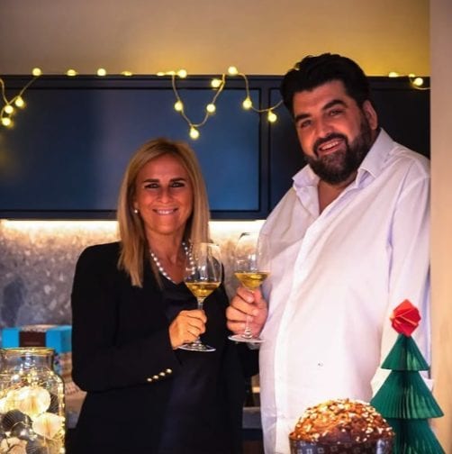 Antonino Cannavacciuolo e la moglie Cinzia Primatesta