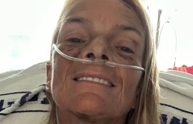 La donna ricoverata in ospedale