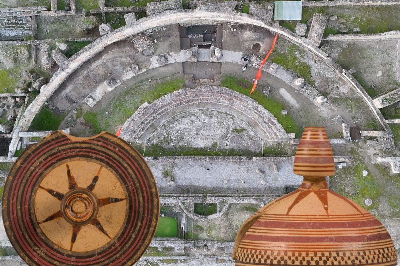 Sotto il teatro romano di Sibari scoperti due templi arcaici e una domus con i resti di un grosso pesce decapitato