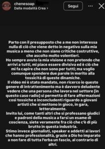 Soap, storia Ig polemica