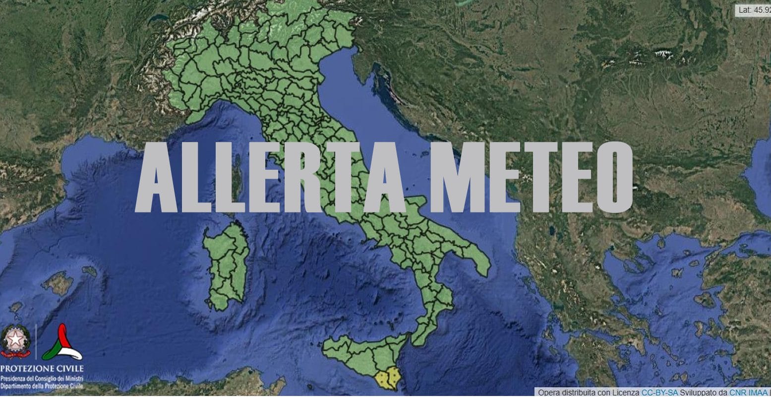 Maltempo, allerta meteo gialla per temporali domani 29 dicembre in Sicilia: le zone a rischio