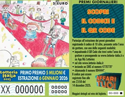 Terza categoria Lotteria Italia 2025-2026, i 60 biglietti vincenti: premio di 50mila euro