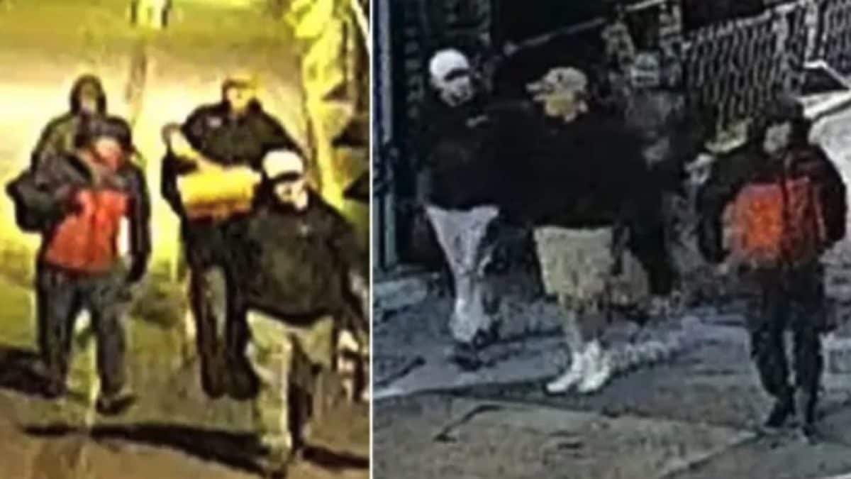 Le immagini catturate dalle telecamere di sorveglianza