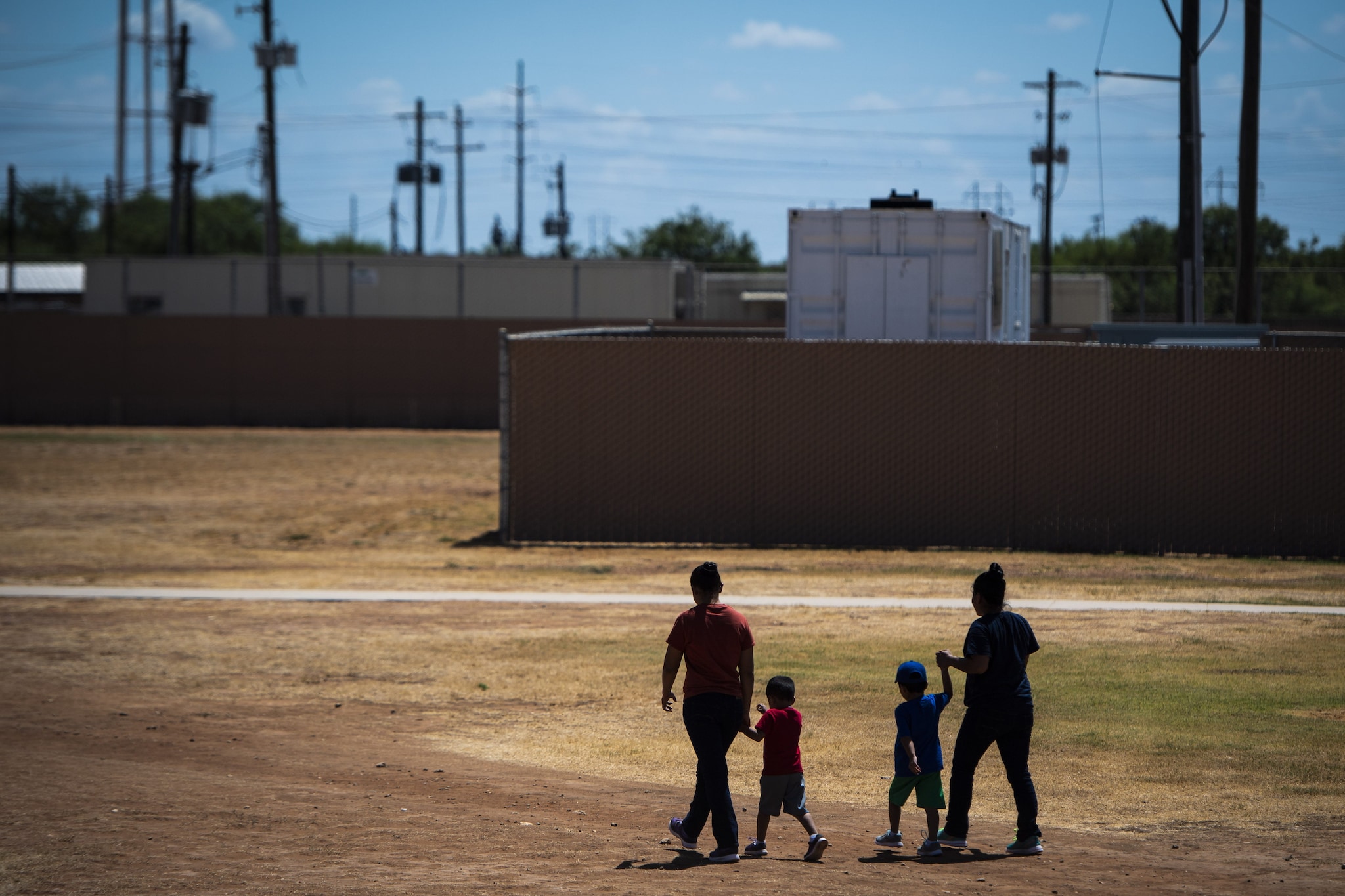 Un’immagine del centro di detenzione per immigrati di Dilley, in Texas