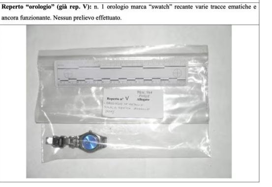 L’orologio indossato da Chiara Poggi il giorno dell’omicidio