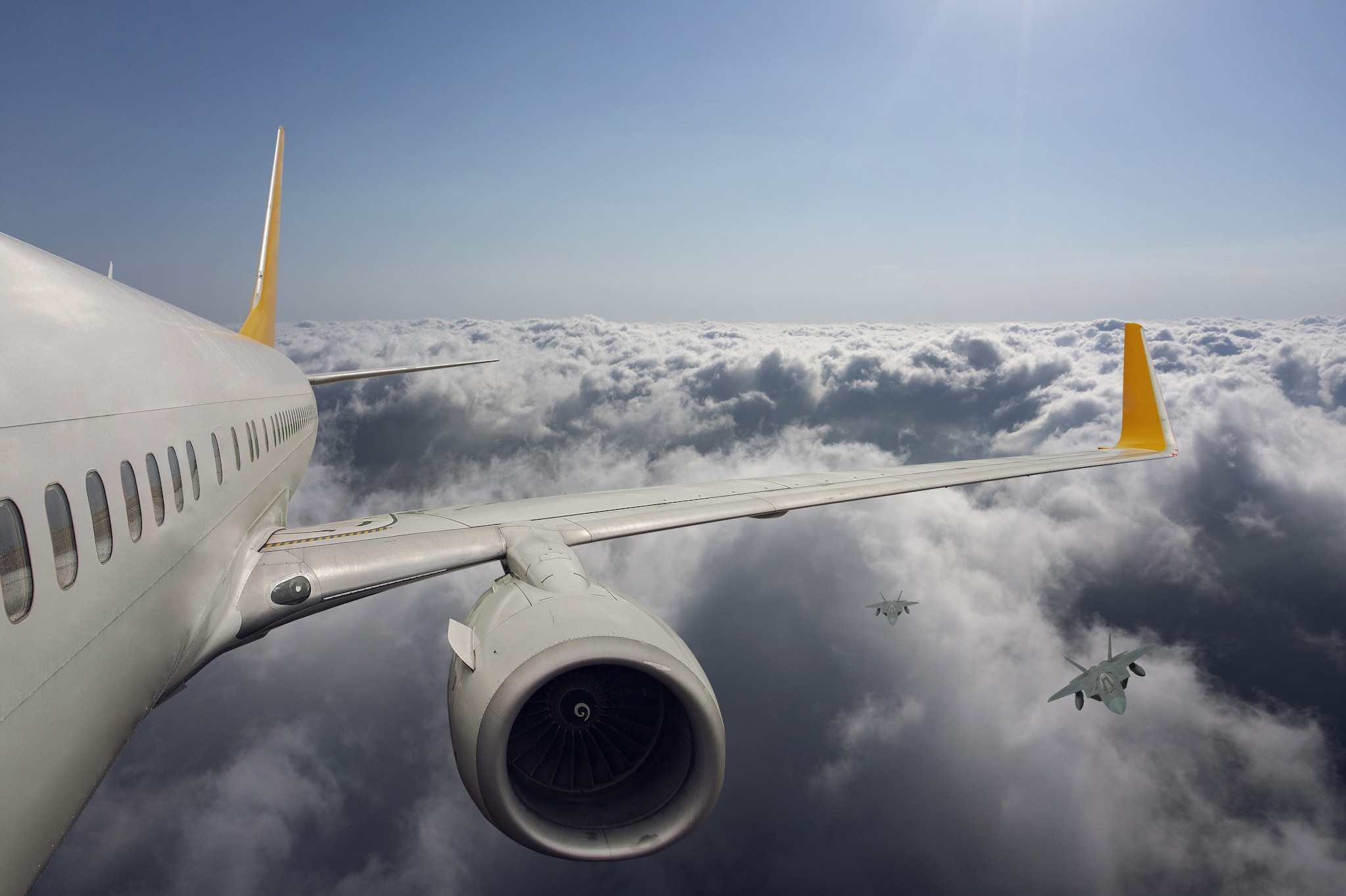 Scherzo al cellulare del passeggero fa scattare allarme sull’aereo, caccia militari in volo e atterraggio di emergenza