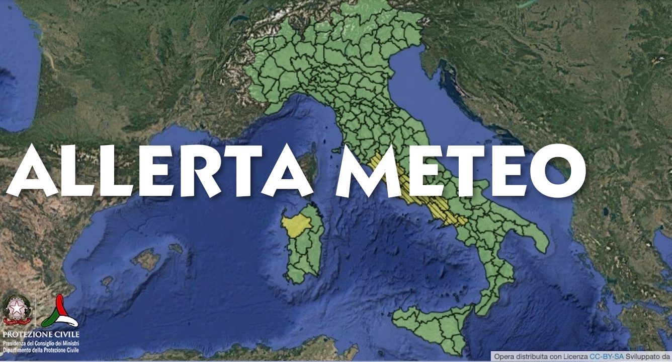Maltempo, allerta meteo gialla per temporali sabato 24 gennaio: le regioni a rischio
