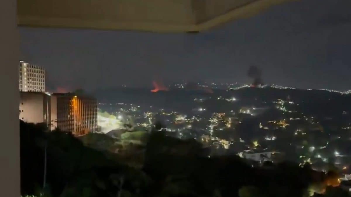 Le prime immagini delle esplosioni a Caracas, Venezuela