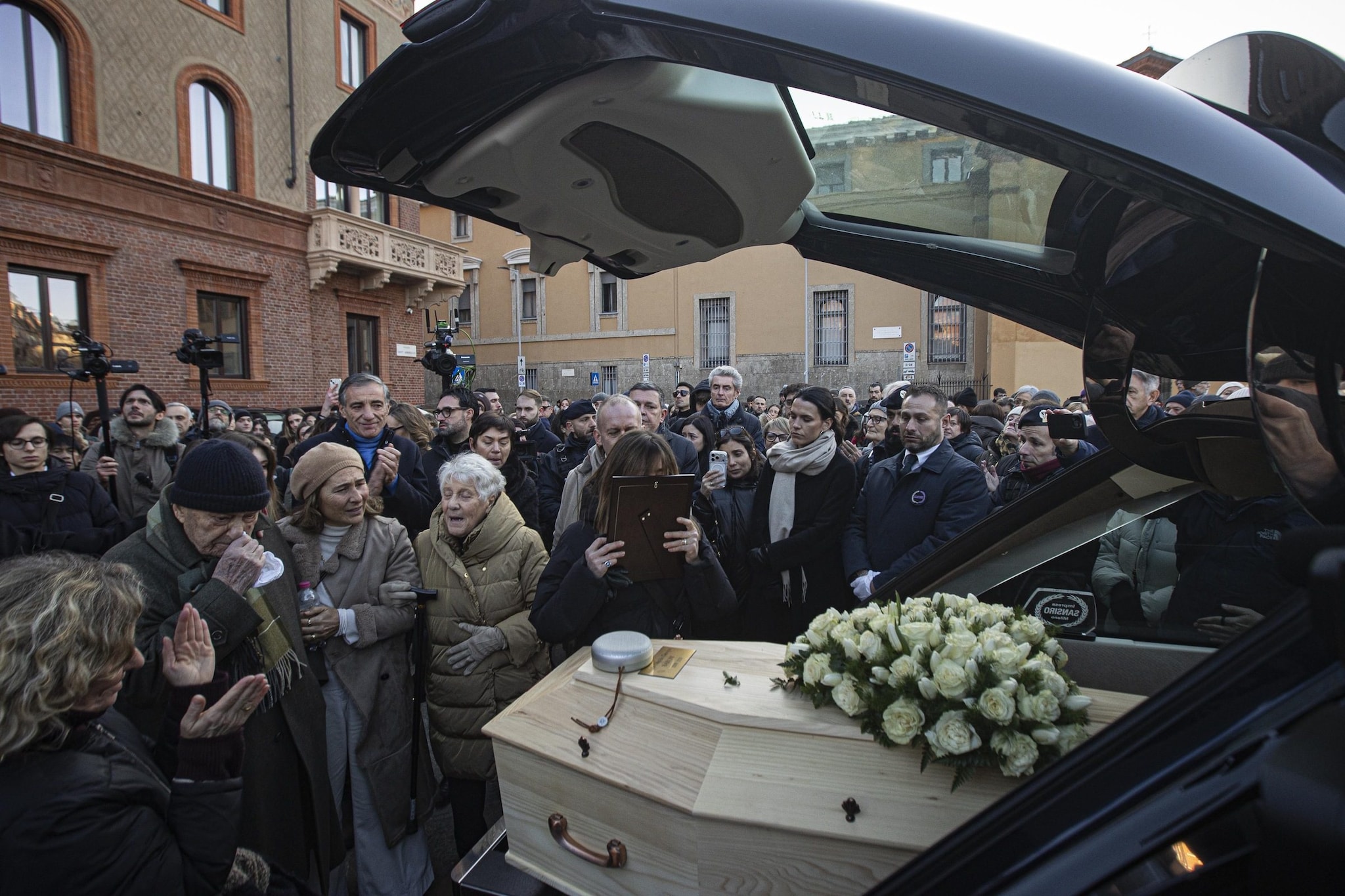 I funerali di Achille Barosi – Foto LaPresse