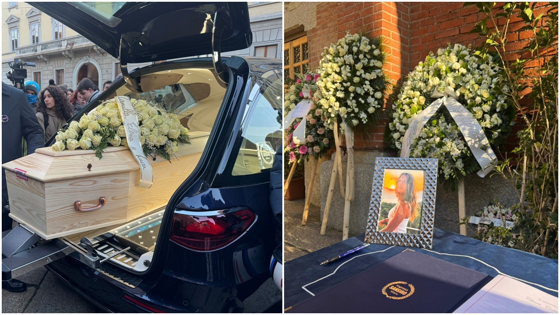 I funerali di Chiara Costanzo a Milano